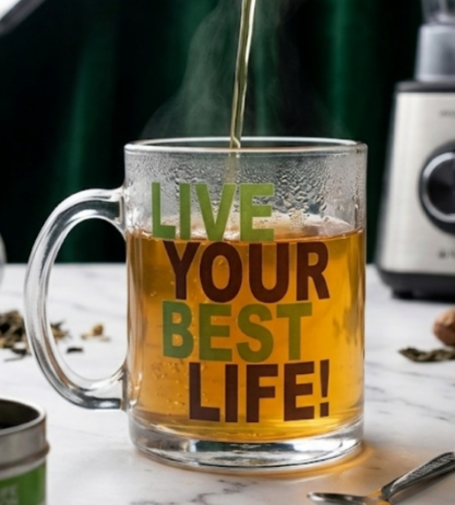 Herbalife Signature Wellness Glass Mug (335 ml)